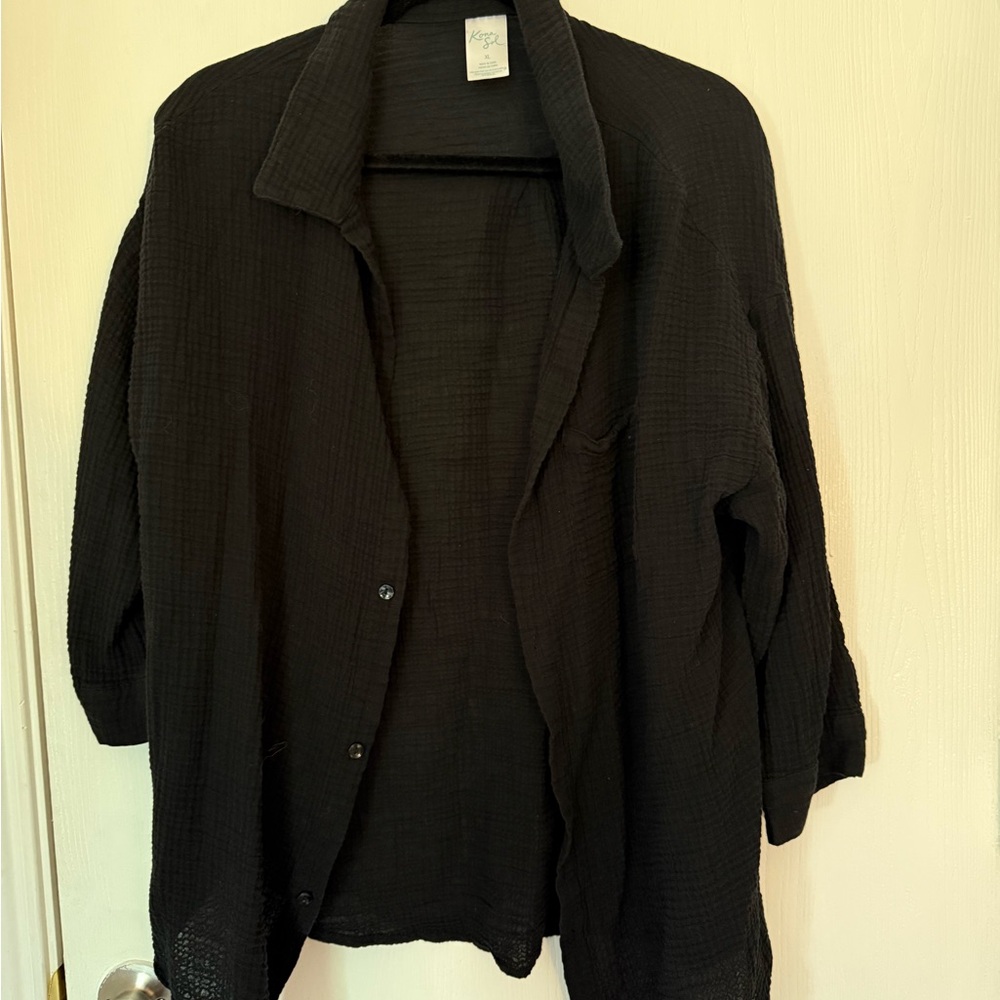 Black Button-Up Shirt
